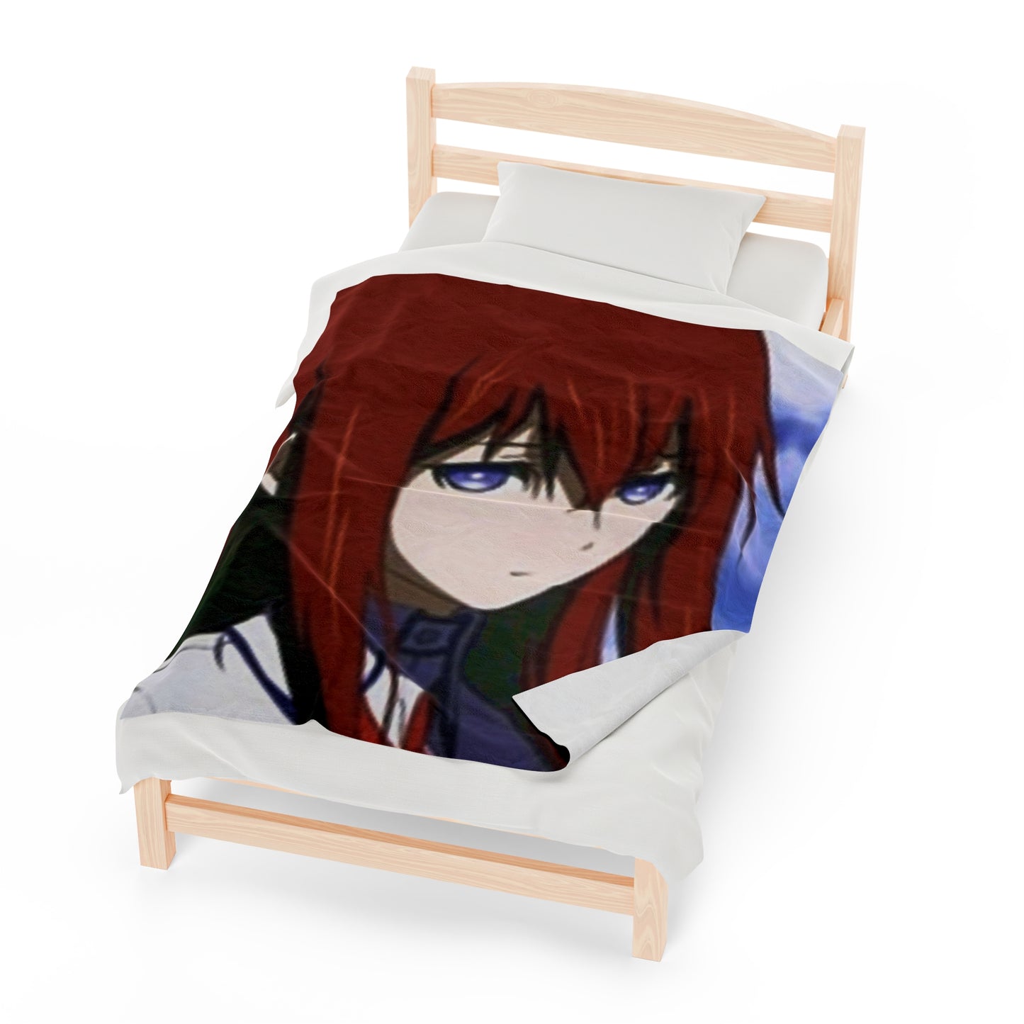 Kurisu Makise - Velveteen Plush Blanket