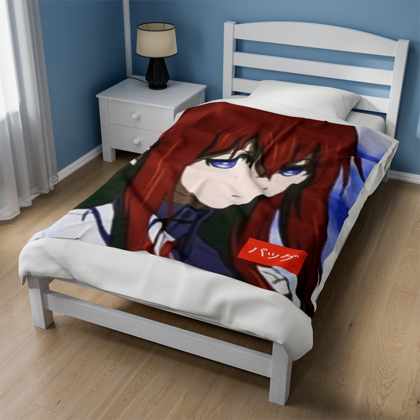 Kurisu Makise - Velveteen Plush Blanket
