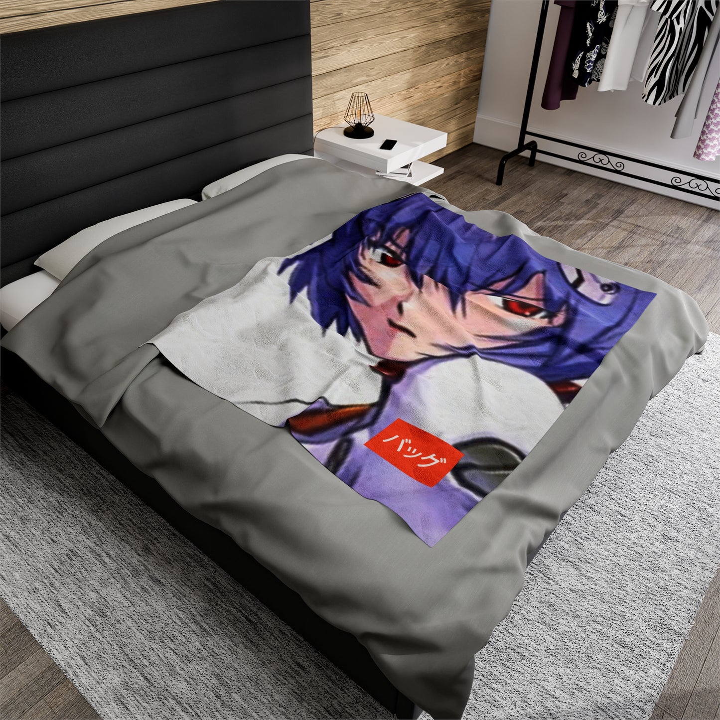 Rei Ayanami - Velveteen Plush Blanket