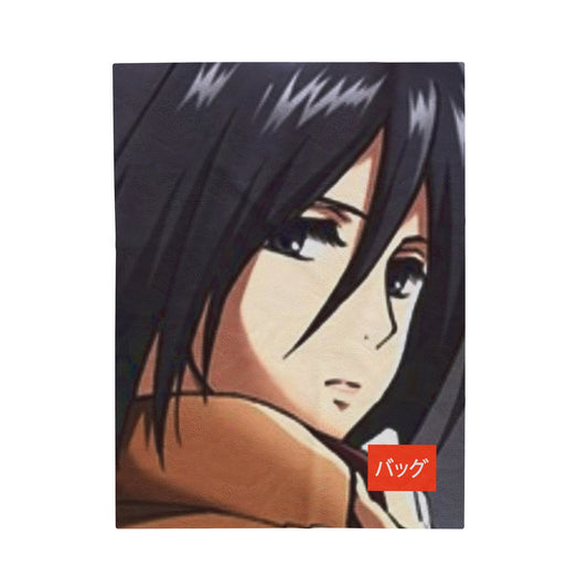 Mikasa Ackerman - Velveteen Plush Blanket