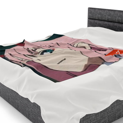 Zero Two - Velveteen Plush Blanket