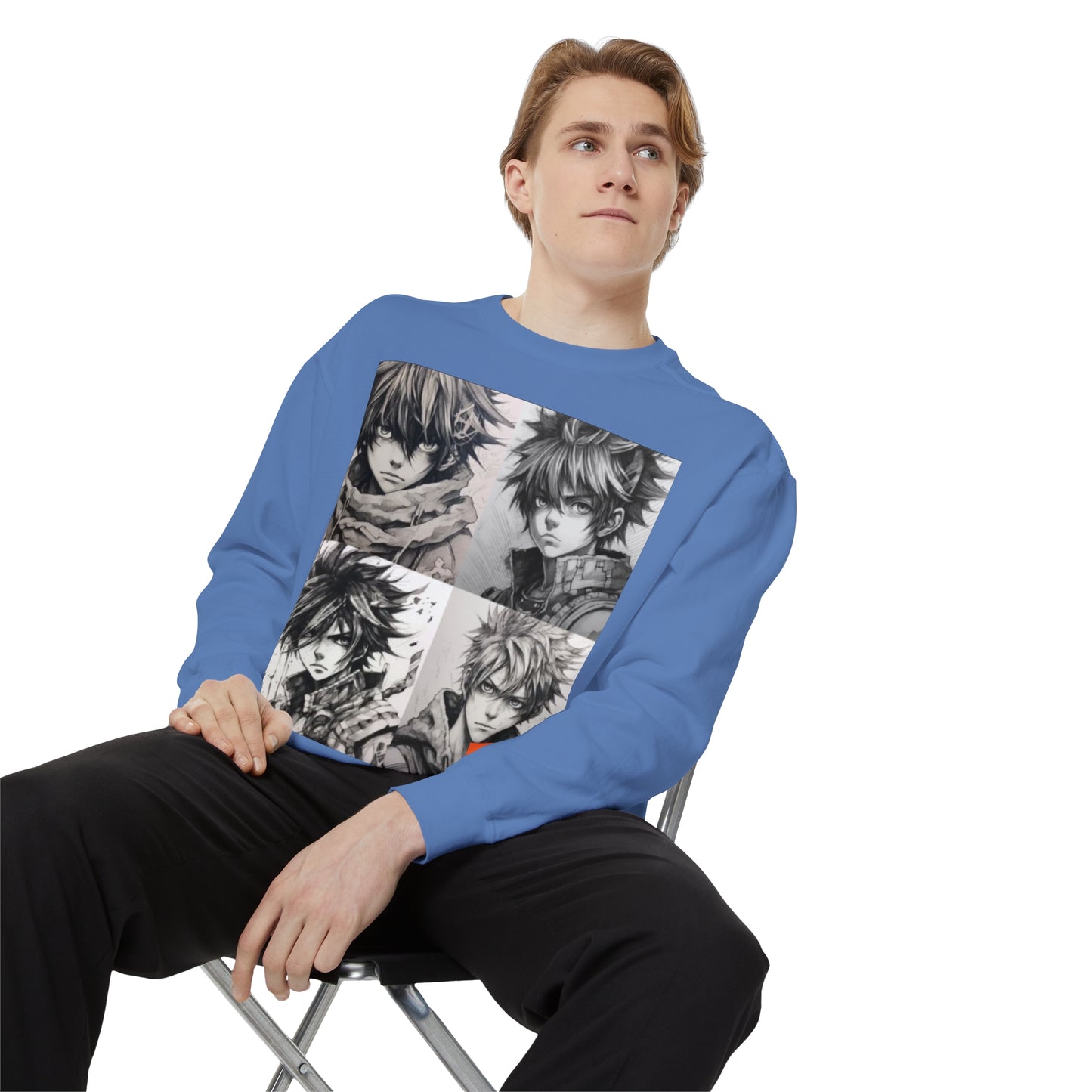 Kazuma Satou - Unisex Garment-Dyed Sweatshirt