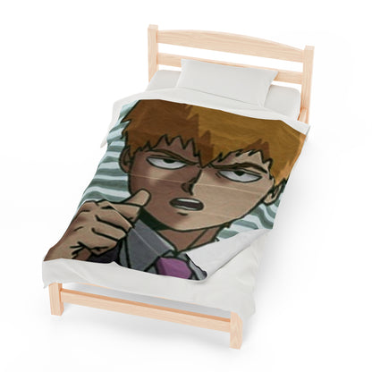 Arataka Reigen - Velveteen Plush Blanket