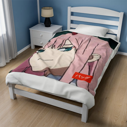 Zero Two - Velveteen Plush Blanket