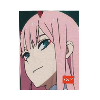 Zero Two - Velveteen Plush Blanket