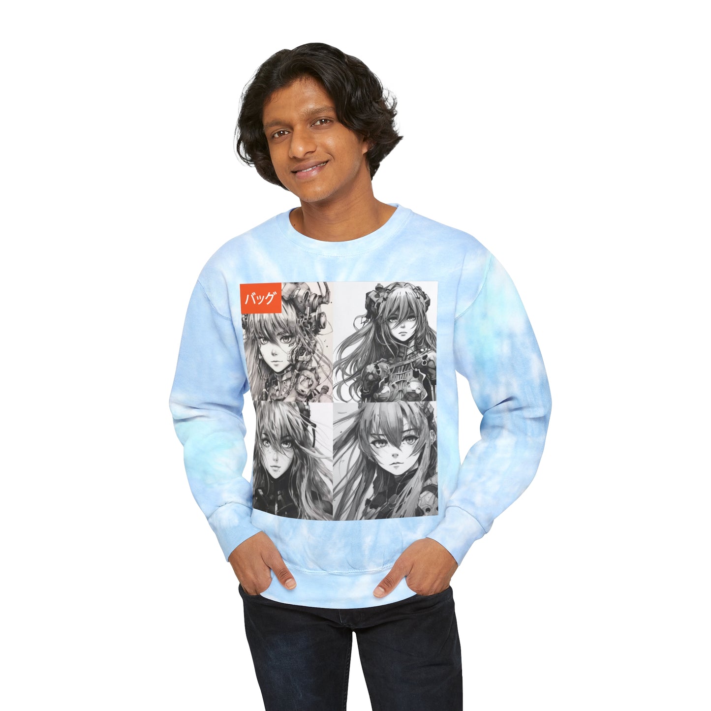 Asuka Langley Soury - Unisex Tie-Dye Sweatshirt