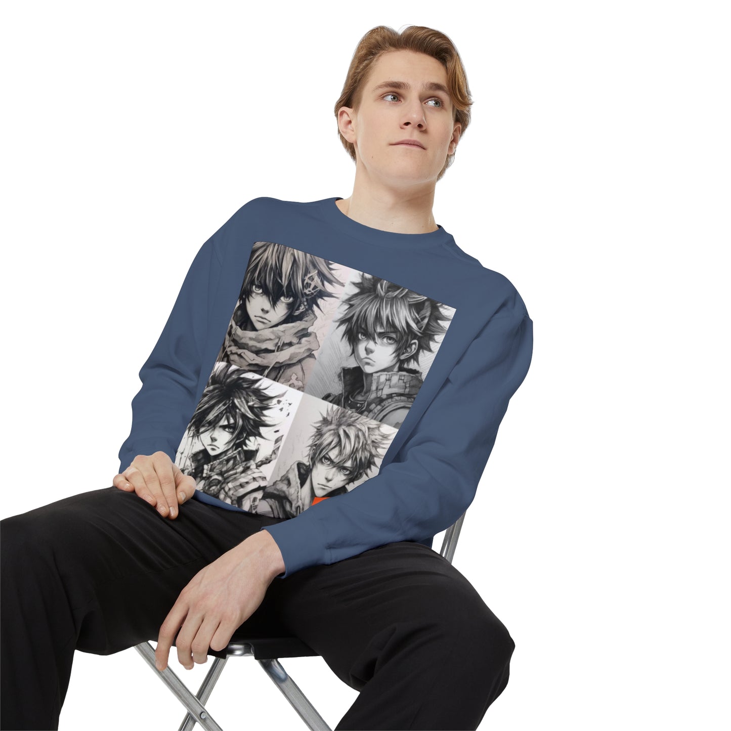 Kazuma Satou - Unisex Garment-Dyed Sweatshirt