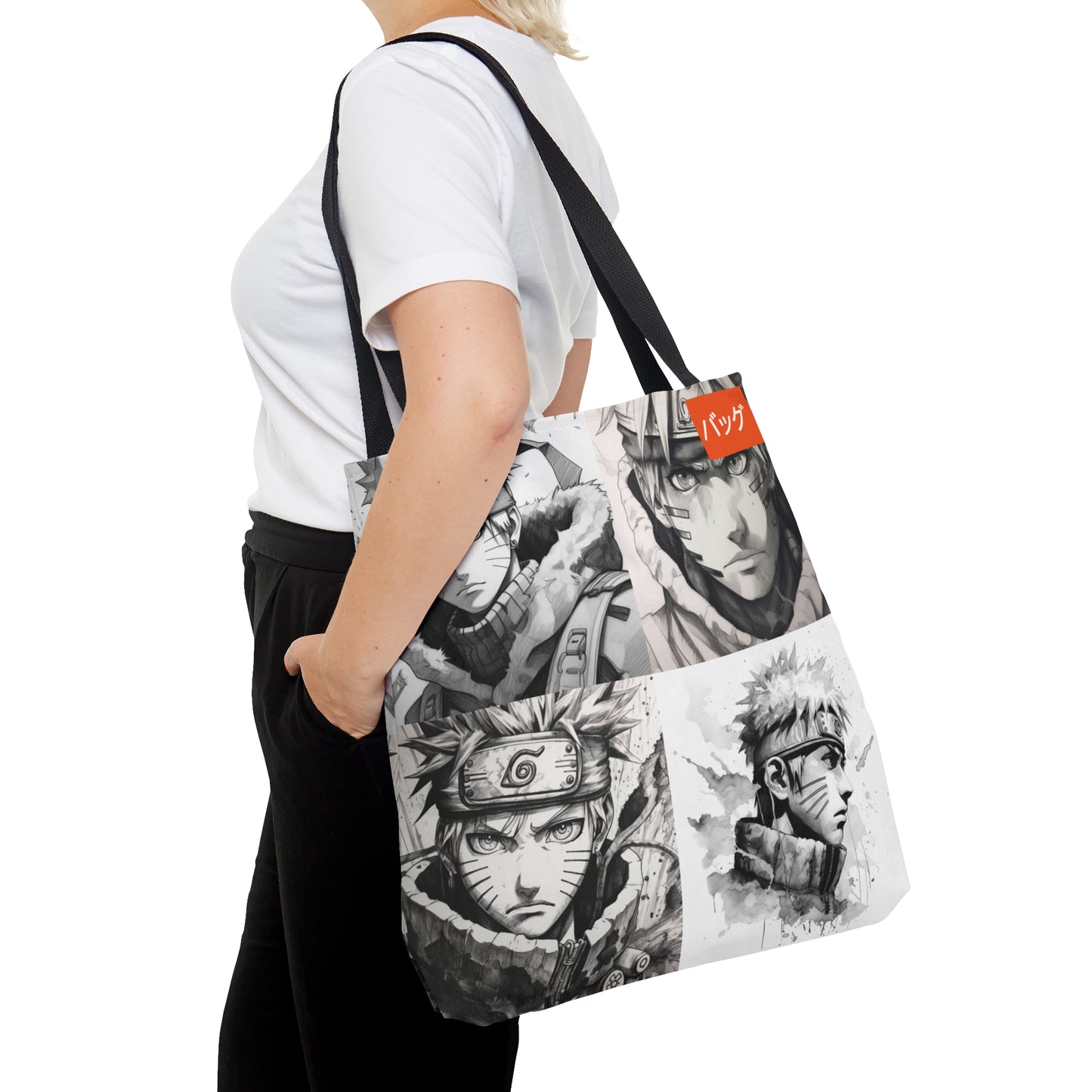 Naruto - BW - Tote Bag (AOP)