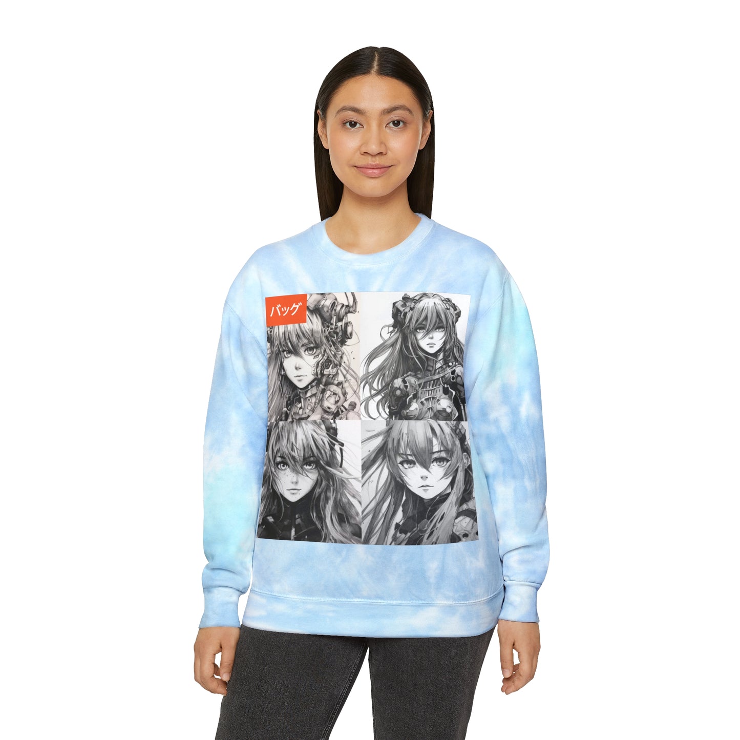 Asuka Langley Soury - Unisex Tie-Dye Sweatshirt