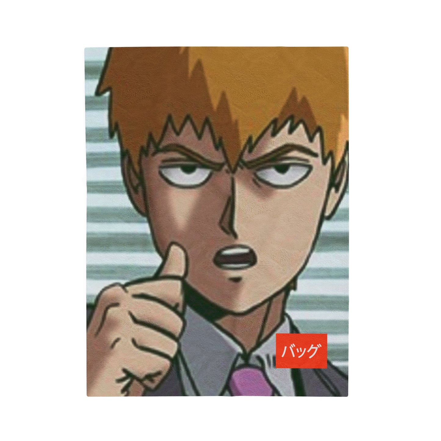 Arataka Reigen - Velveteen Plush Blanket