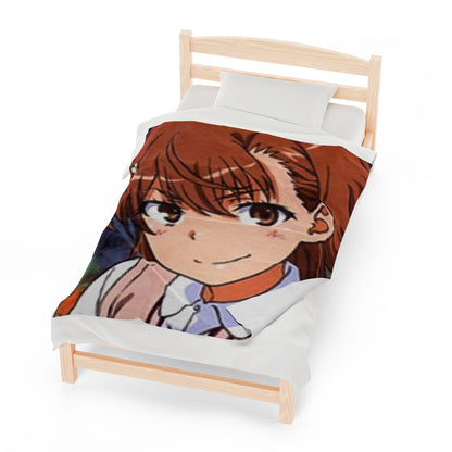 Mikoto Misaka - Velveteen Plush Blanket