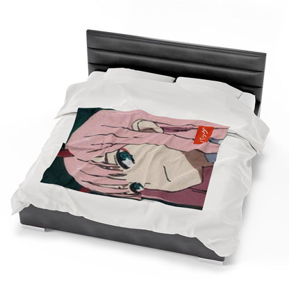 Zero Two - Velveteen Plush Blanket